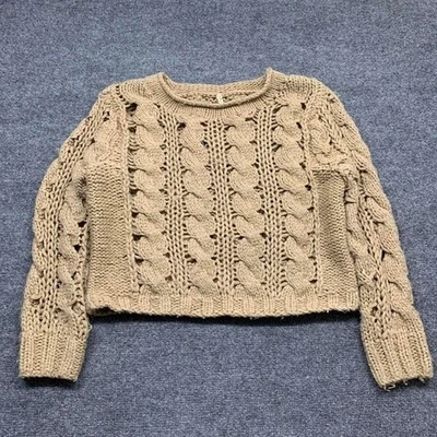 Willow & Clay Cable Knit Chunky Sweater Size Medium Womens - Image 1 of 4