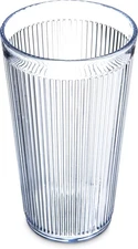 Crystalon Stack-All Stackable Tumbler Plastic Tumbler with Ribbed Texture ,Clear