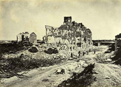 Belagerung von Paris Kommune Ruinen Fort d'Issy Kaserne altes Liebert Foto 1870