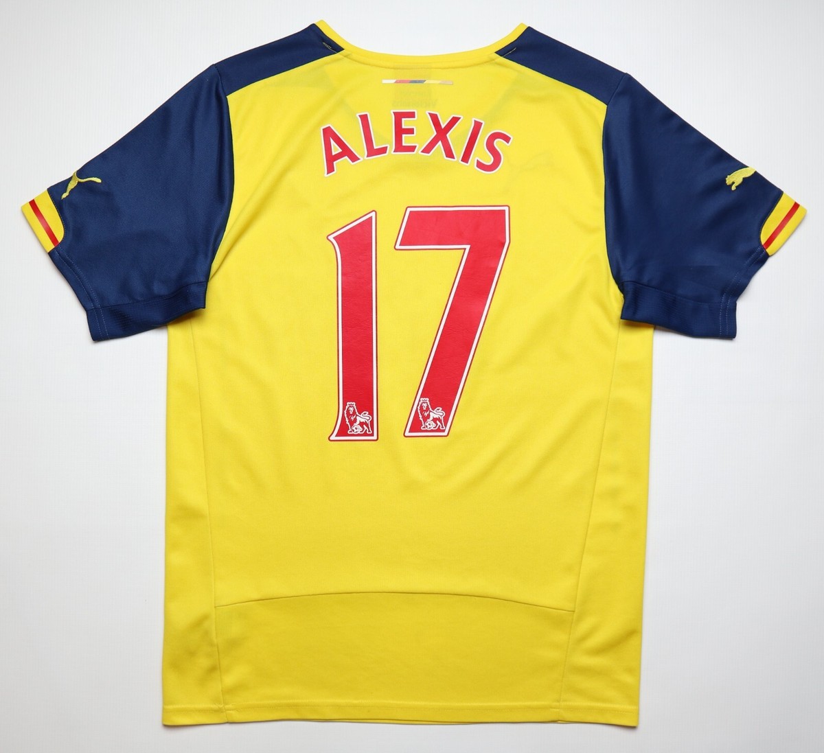 ARSENAL 2014/2015 ALEXIS #17 AWAY FOOTBALL SHIRT SOCCER JERSEY