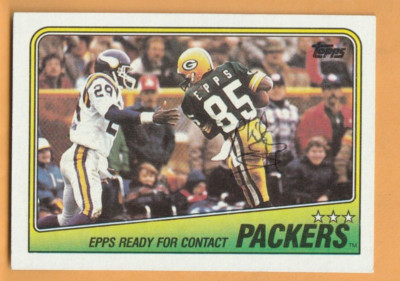 Phillip Epps Green Bay Packers AUTO Signed 1988 Topps #314 Texas Christian
