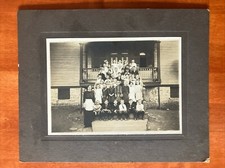Class Photo Group School Kids Large Cabinet 8 x 10 Antique Early 1900s PA
