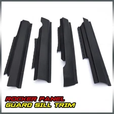Rocker Panel Protector Guard Cover Trim Fit For 2009-2018 Dodge Ram Crew Cab