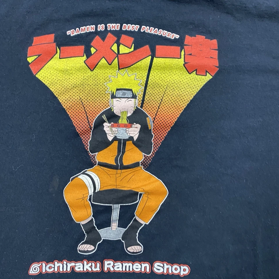 NARUTO SHIPPUDEN COLLECTIONS Shirt mens size L short sleeve tramen shop Vintage - Image 2 of 4