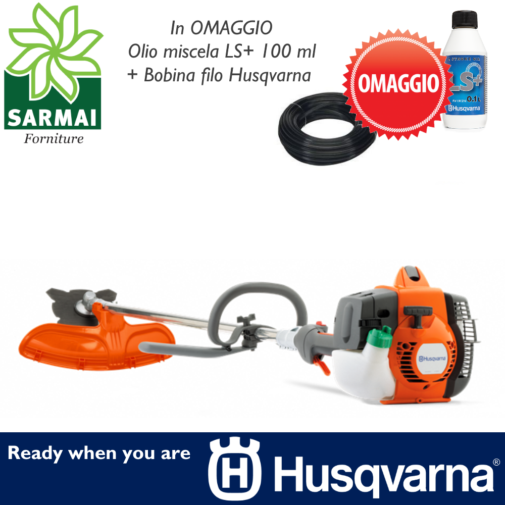 DECESPUGLIATORE TAGLIAERBA HUSQVARNA 535RJ 34,6cc 1,6 kW 2 CV MISCELA + OMAGGIO