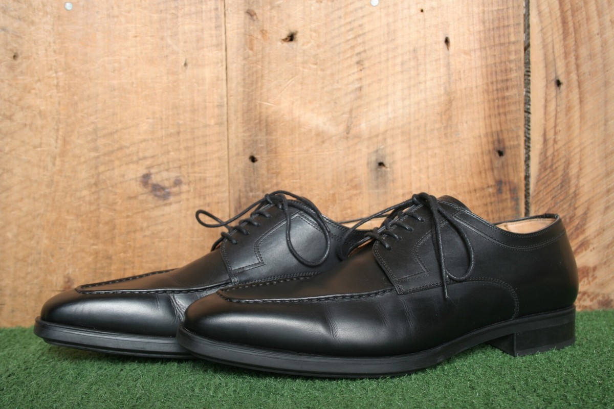 MAGNANNI Diversa Black Leather Apron Toe Oxfords Derby Shoe  display picture 2