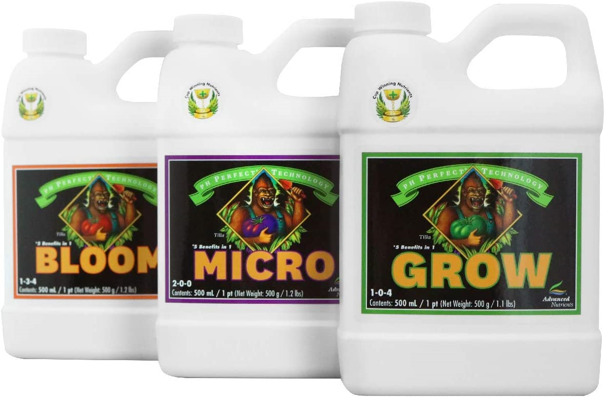 Advanced Nutrients ANBGMBD500 Bloom Micro Grow Fertilizer Bundle 500ml