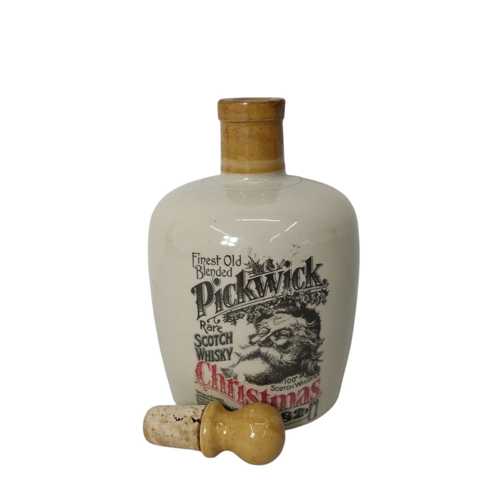 Pickwick Rare Scotch Whisky whiskey Jug Christmas 1982 1 of 1000 LTD EDT Flagon