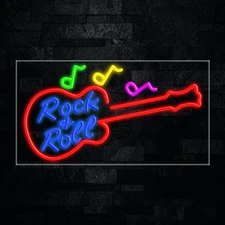 Rock & Roll LED Neon Sign 33"L x 18"H #31773