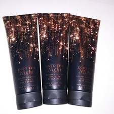Set of 3 Bath and Body Works Body Cream Lotion Into The Night Ultra Shea New