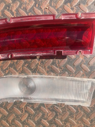 58 1958 Edsel Ranger Pacer Driver Side Inner Clear Outer Red Tail Light Lenses - Picture 10 of 11