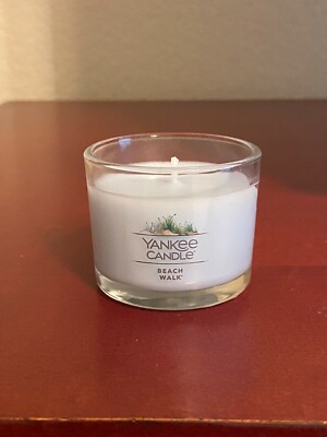 Yankee Candle Clear Mini Glass 1.3 oz. Candle - Beach Walk-New