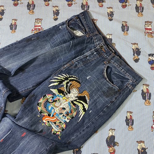 Vintage Ed Hardy Eagle Dragon Tattoo 