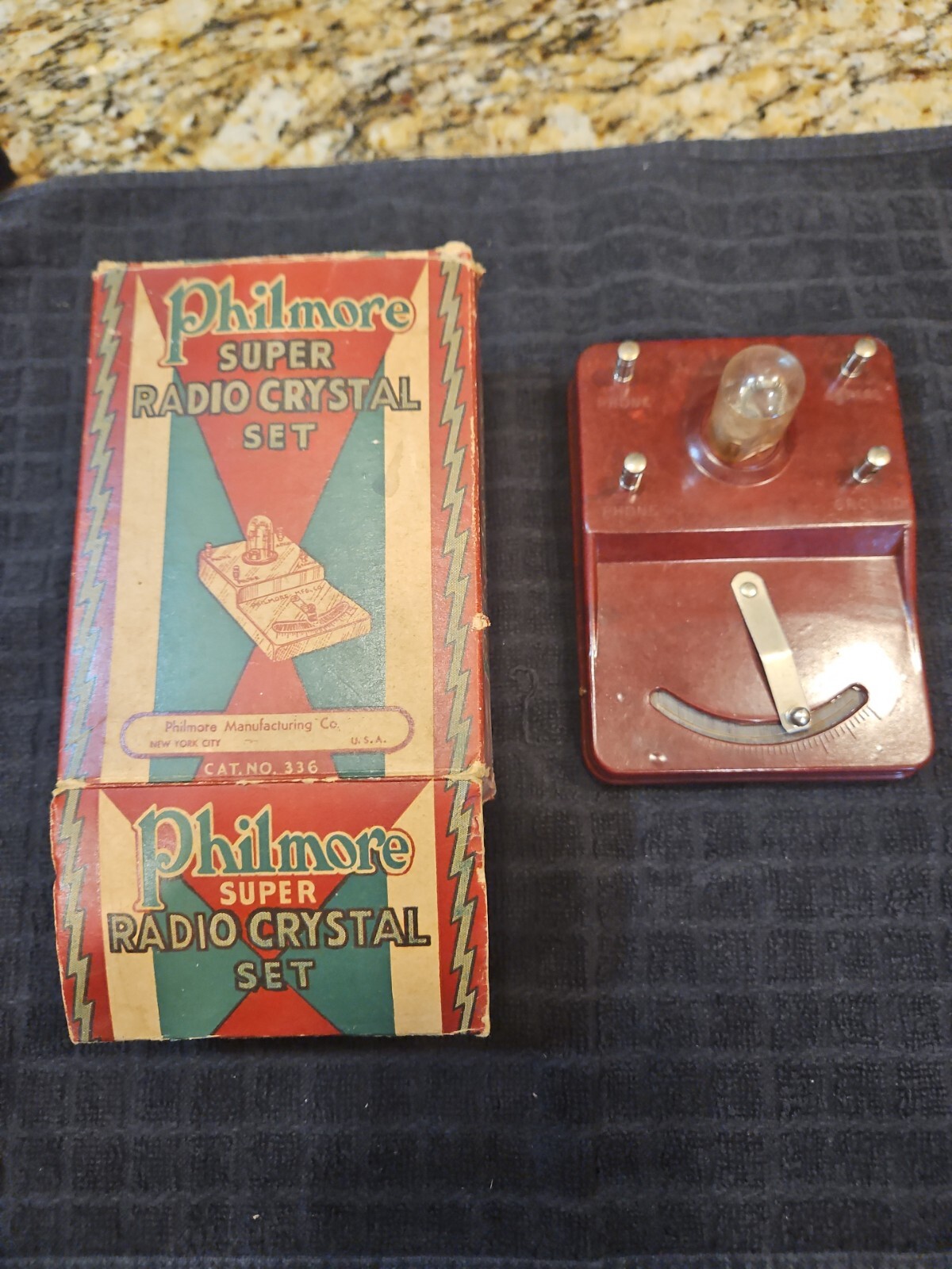 PHILMORE SUPER RADIO CRYSTAL SET DETECTOR Cat. No. 336 W/Box eBay