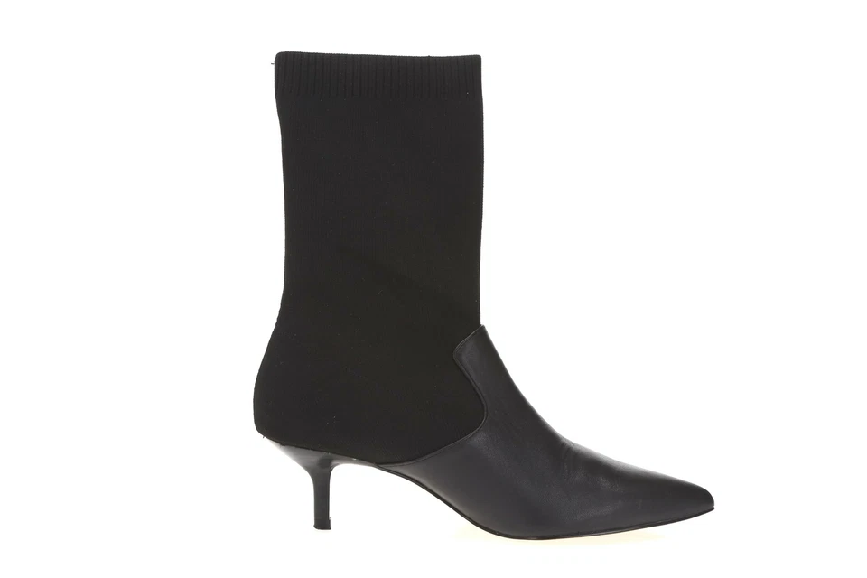 Botas calcetín de cuero/tela negras para mujer HALSTON HERRITAGE Annalise 160102 talla 6 Foto 3 de 4