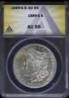 1889-S $1 Morgan Silver Dollar ANACS AU 55