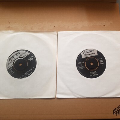 RICKY NELSON JUST A LITTLE TO MUCH/ROY ORBISON ITS OVER 2X7''INCH VINYL RECORDS