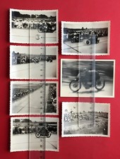 7 x Original Rennsport Foto Autobahnspinne Sommer 1954 Motorrad Rennen ( 41219