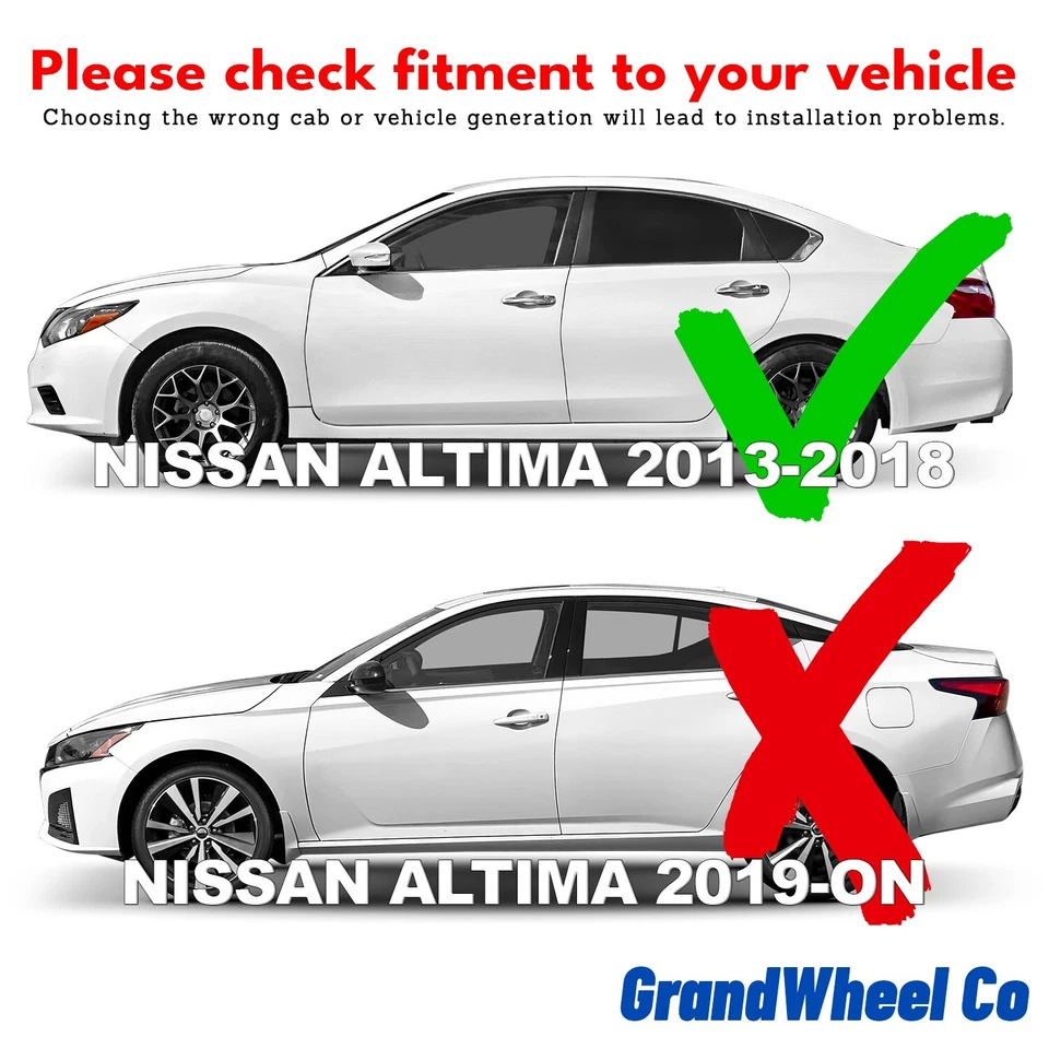 Protectores de lluvia viseras de ventilación para Nissan Altima 2013-2018 Foto 3 de 4