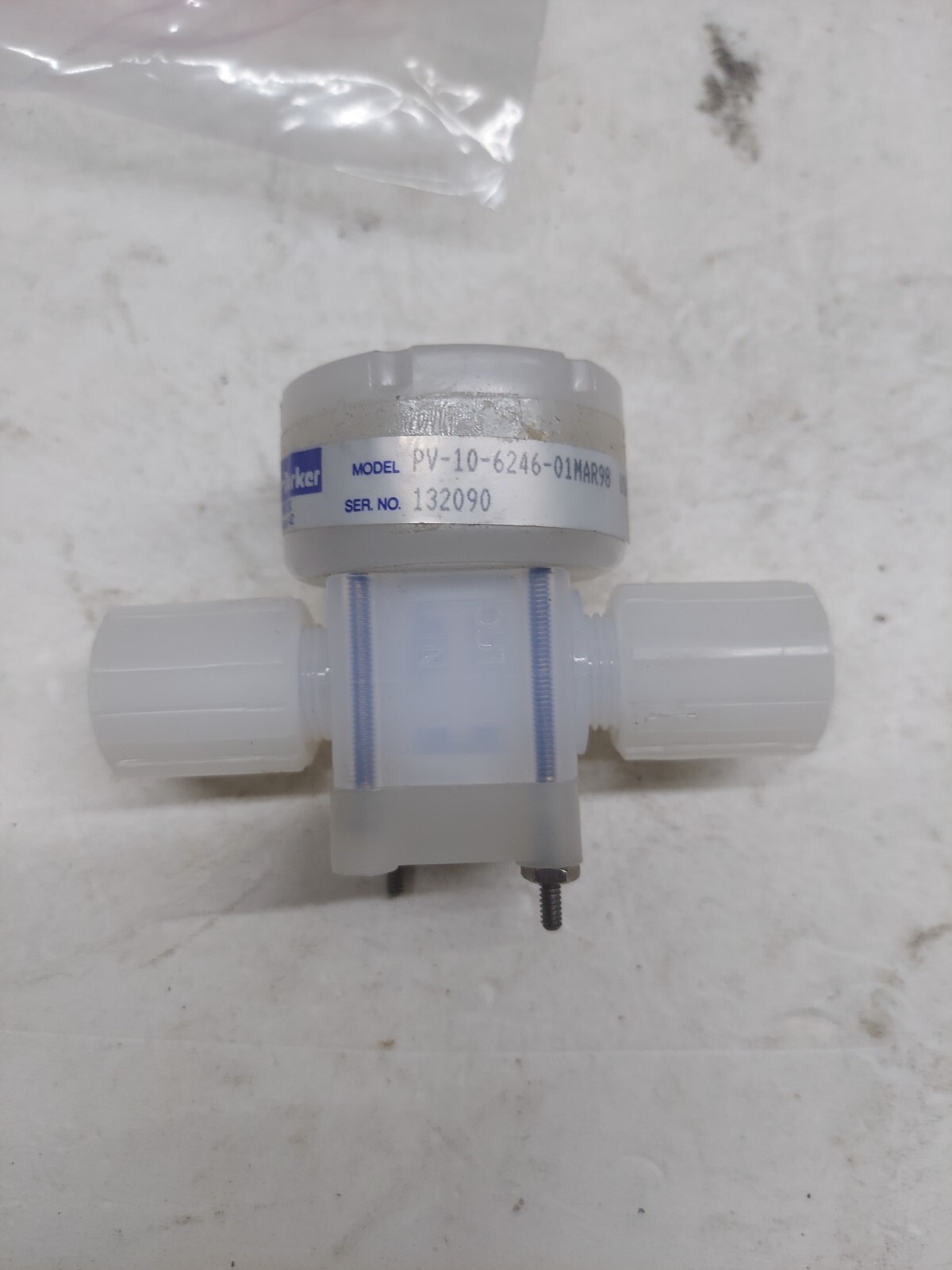 PARKER INSTRUMENTATION  PV-10-6246-10  PNEUMATIC  DIAPHRAGM  VALVE 1/4" NO BOX 