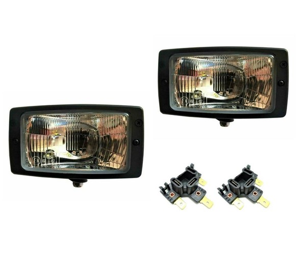2X Hauptscheinwerfer H4 12V 24V Fernlicht Positionslicht Abblendlicht 2X Stecker-image