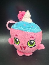 Shopkins Cumpleaños Rosa Cupcake Chic 3.5" Clip de Peluche Juguete de Peluche