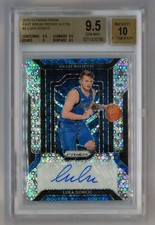 Luka Doncic 2018-19 Panini Prizm Fast Break Rookie Auto RC BGS 9.5 SP Gem Mint