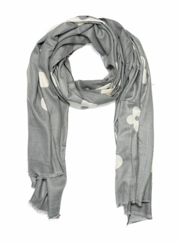 Feinstrick Schal Damen Blumenmuster Kuschelig Weicher Premium Winterschal Neu