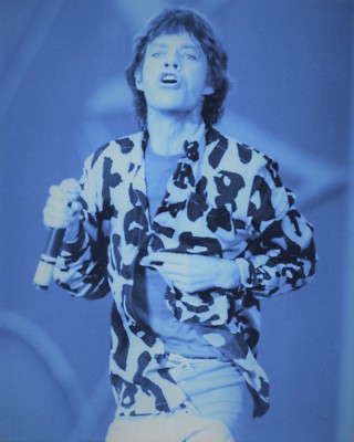MICK JAGGER PHOTO 1982 HUGE VINTAGE UNIQUE IMAGE ROLLING STONES UNRELEASED GEM