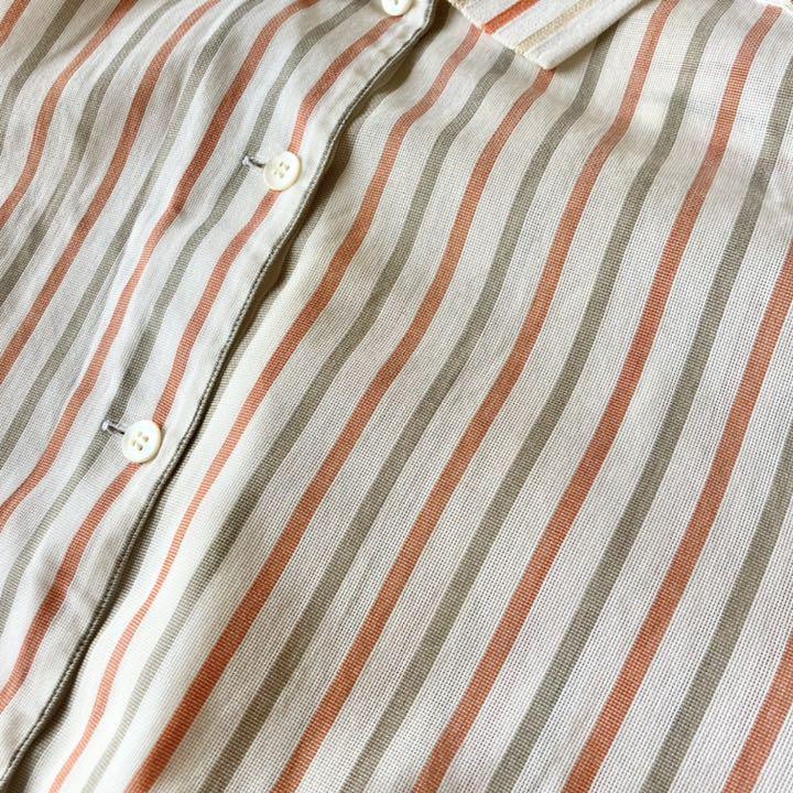 Christian Dior SPORTS Stripe Shirt Tops Women Size L Orange Vintage From  Japan