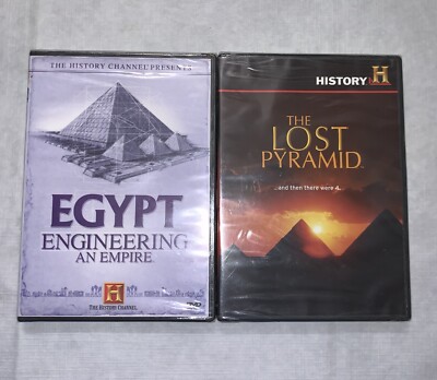Lot of 2 History Channel EGYPT PYRAMID DVDS Engineering An Empire, Lost Pyramid