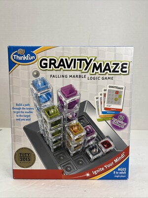 Complete Think Fun Gravity Maze Marble Run Logic Game STEM 2015 Toy of the Year