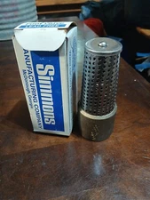 SIMMONS 454-SB FOOT VALVE 1-1/4" 454SB VALVE MADE IN USA