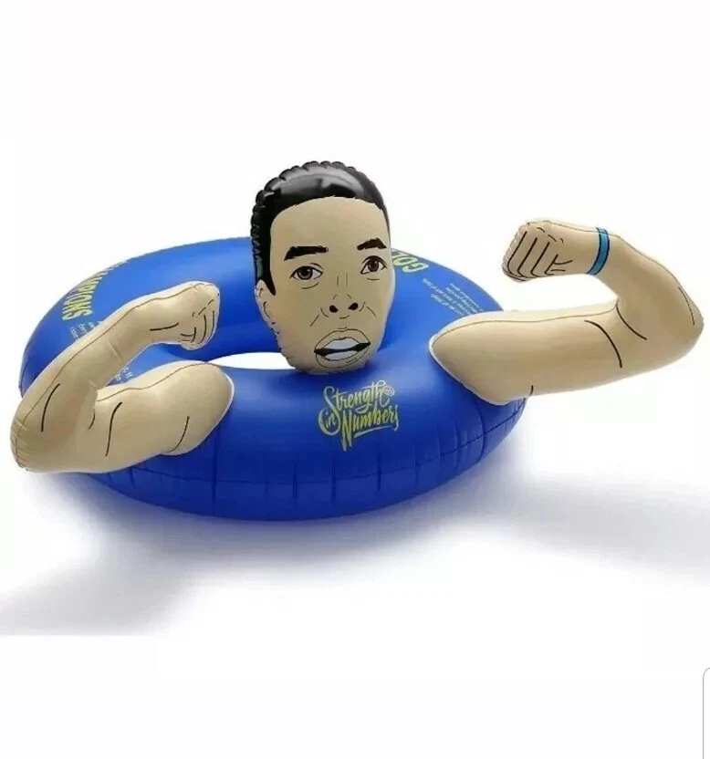 NinoStar Stephen Curry Warriors NBA Champions 42" Inflatable Pool Float + Decal - Image 4 of 4