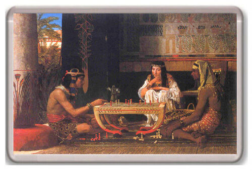Lawrence Alma Tadema - Egyptian Chess Players 1879 Fridge Magnetic Refrigerator - Picture 1 of 1