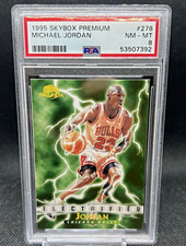 1995 SkyBox Premium Michael Jordan Electrified #278 PSA 8 Bulls