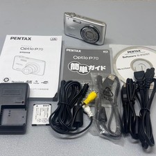 PENTAX Optio P70 Silver Compact Digital Camera 12MP 4x Zoom Tested