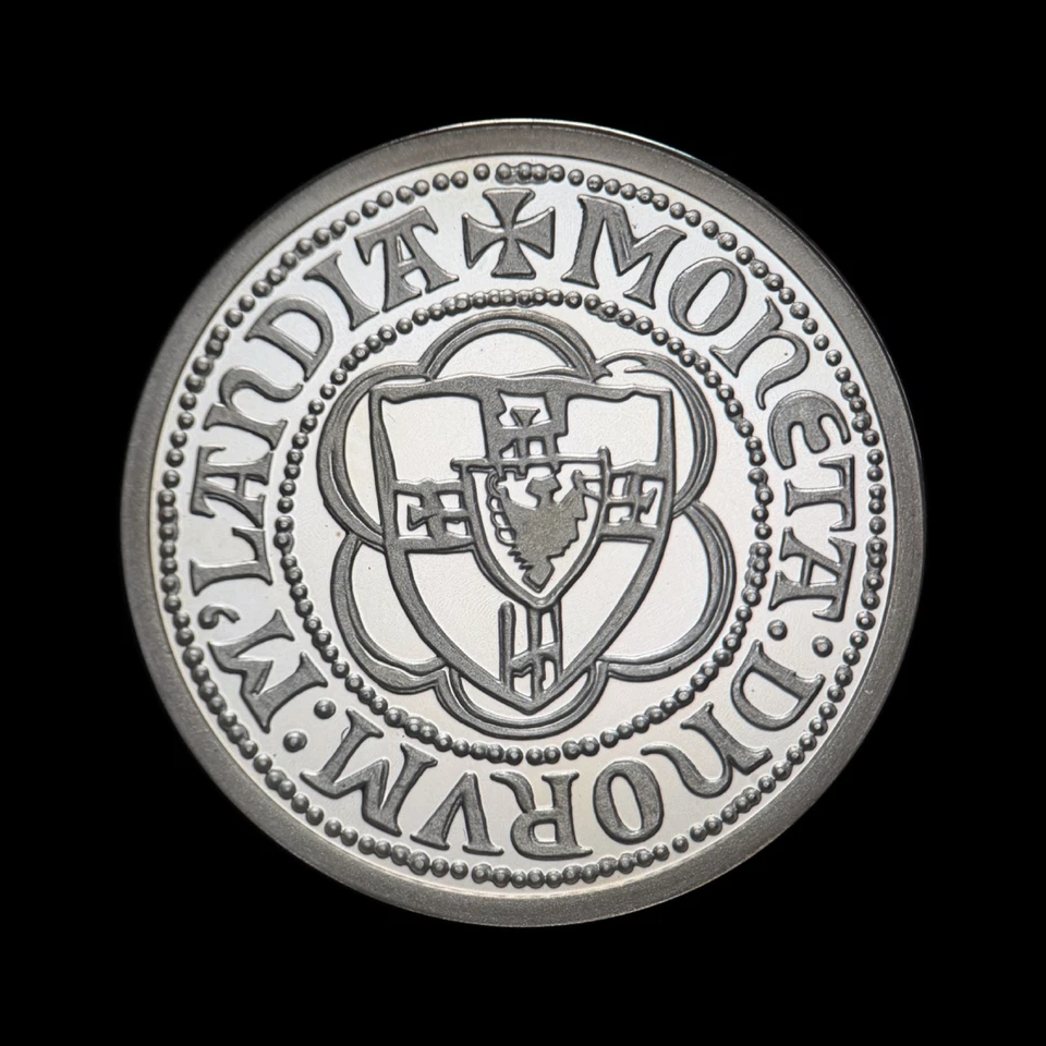 NETHERLANDS. 1991, Medal, Silver - Teutonic Order Knight, De Oude Kerk Maasland - Image 3 of 3