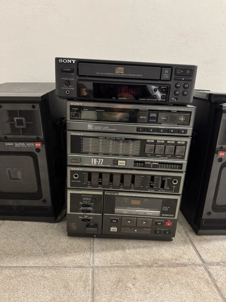 Sistema stereo compatto vintage Sony FH-77 Foto 3 de 4