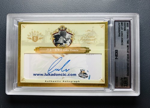 2023 Eternal Time Imprint World Celebrities Edition Luka Doncic Cut Auto /6 BGN