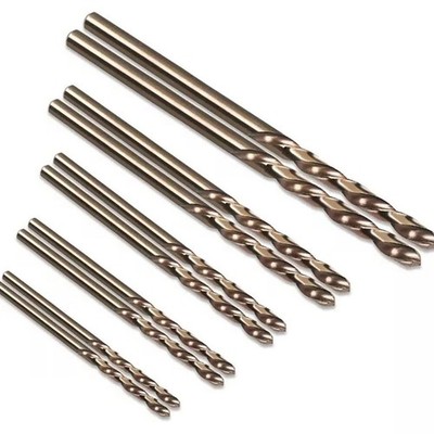 10Pcs HSS-Co M35 Cobalt Drill Bit Accessory Set 1mm 1.5mm 2mm 2.5mm 3mm Bits