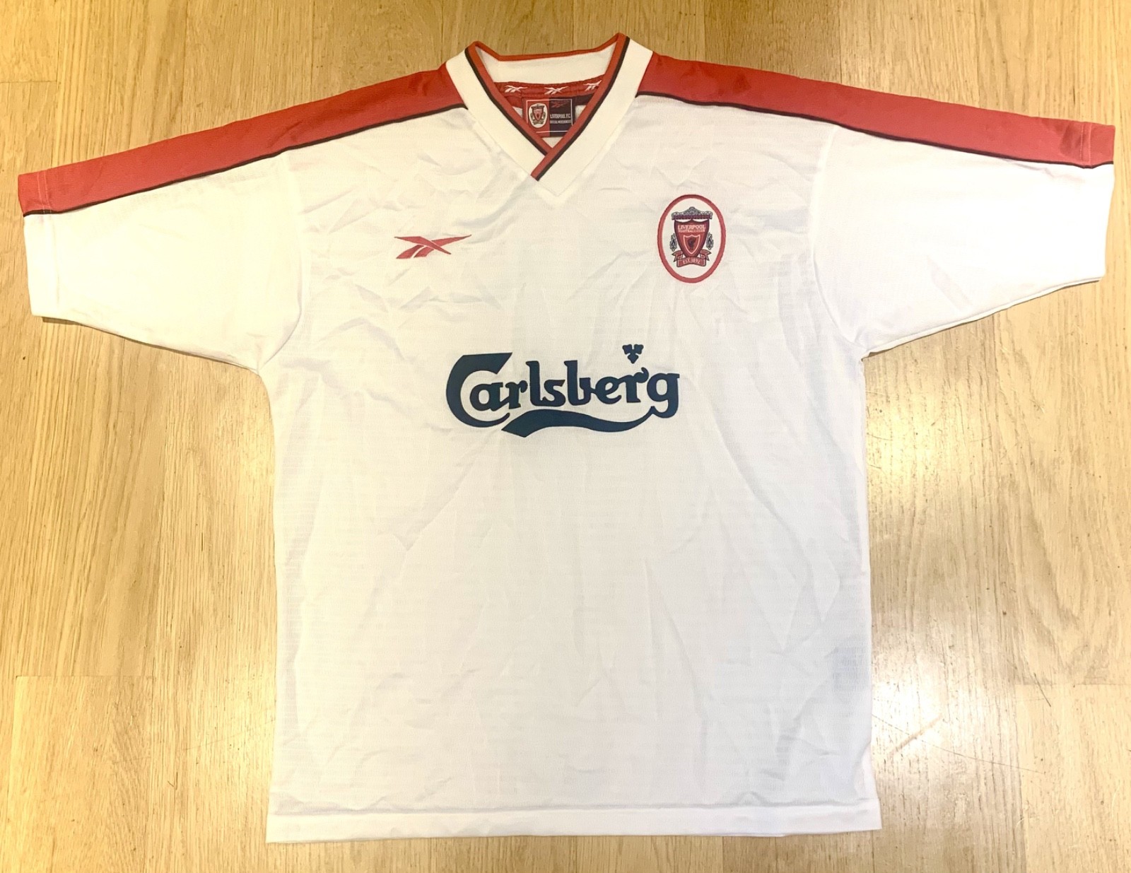Vintage Liverpool FC Reebok Jersey Carlsberg 2000s Men’s 38/40 Soccer Ince 17