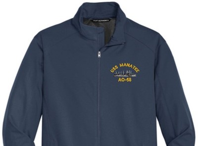 USS MANATEE AO-58 Soft Shell Jacket.  New.  U.S. Navy