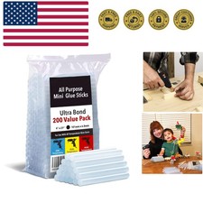 Mini Hot Glue Sticks - 4 in x 0.27 in, Pack of 200 - Universal Fit Glue Gun S... 0.12 per gallon
