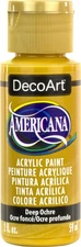 DecoArt Americana Acrylic Paint 2oz-Deep Ochre