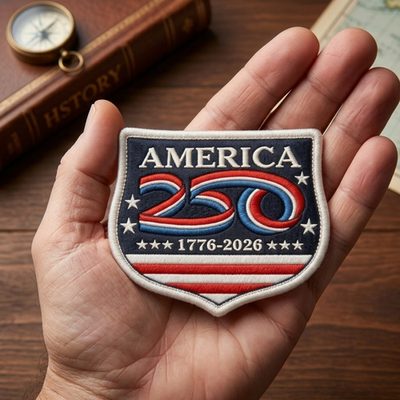 #ad America 250 1776 2026 Embroidered Patch Iron On Patriotic Badge $36.99