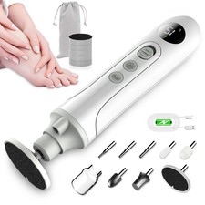 Pro-Electric Callus Remover for Foot,15-Speed 1 Count Pack of 1 , White