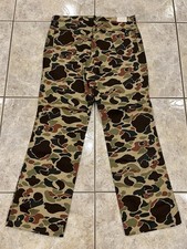 Vtg 60s 70s Charles Daly Frogskin Camo Hunting Trouser Fatigue Pants USA MADE