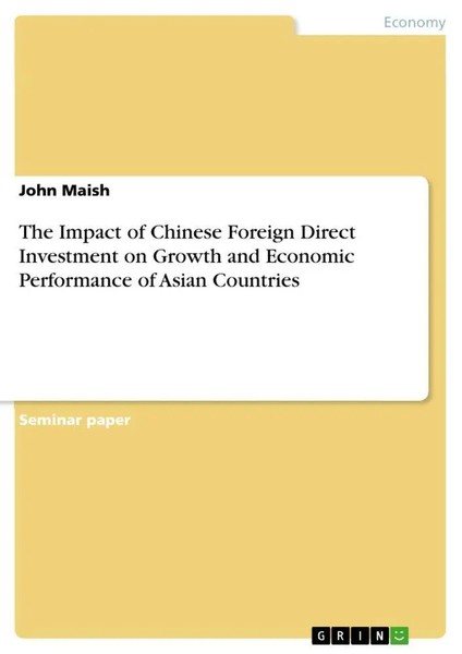 John Maish | The Impact Of Chinese Foreign Direct Investment On Growth And...-image