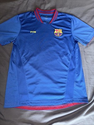 FC Barcelona Jersey FCB Soccer Football Futbol Blue Mens Small  Més Que Un Club 